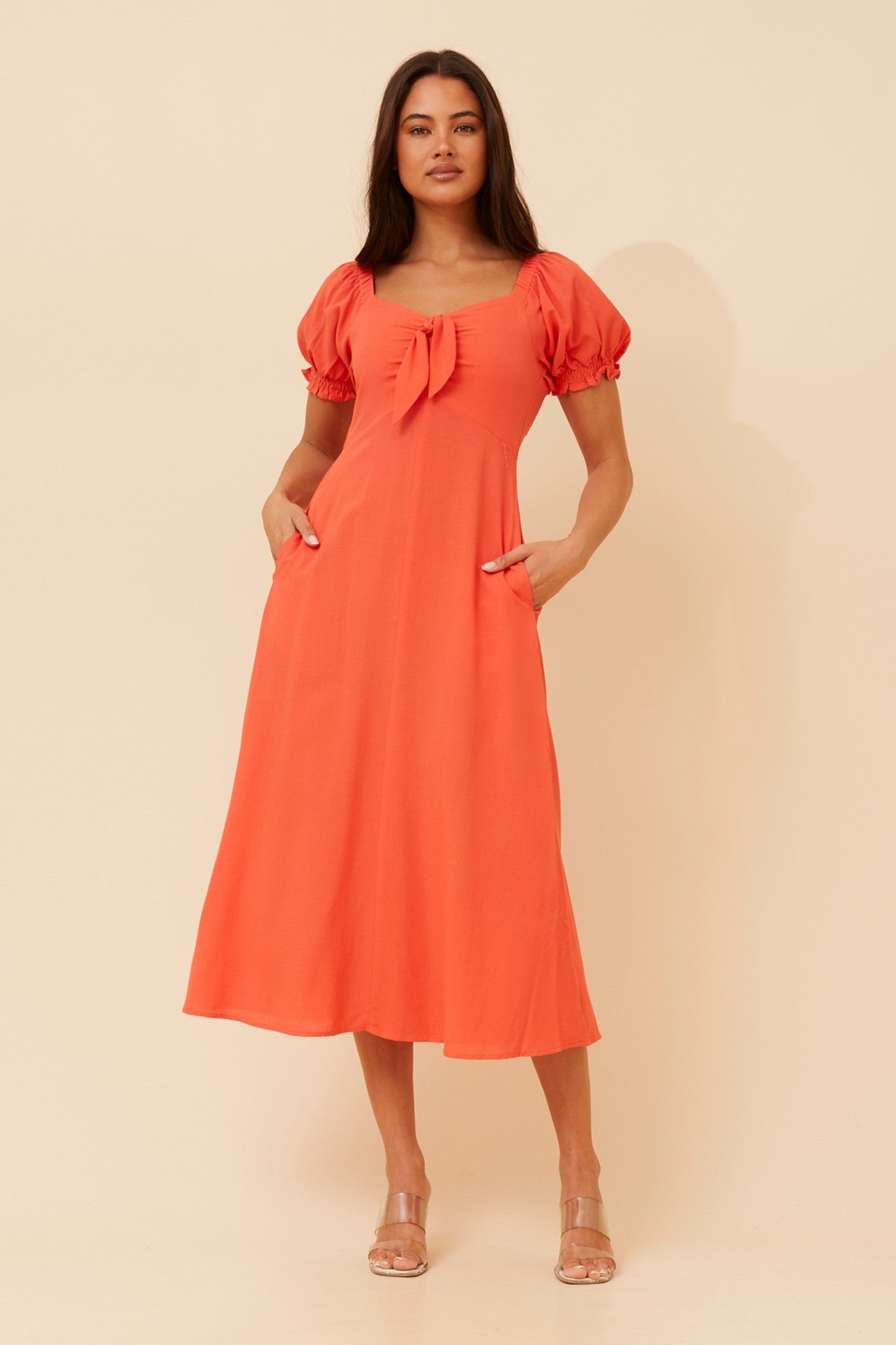 FAITH BOW FRONT DRESS (Jade)