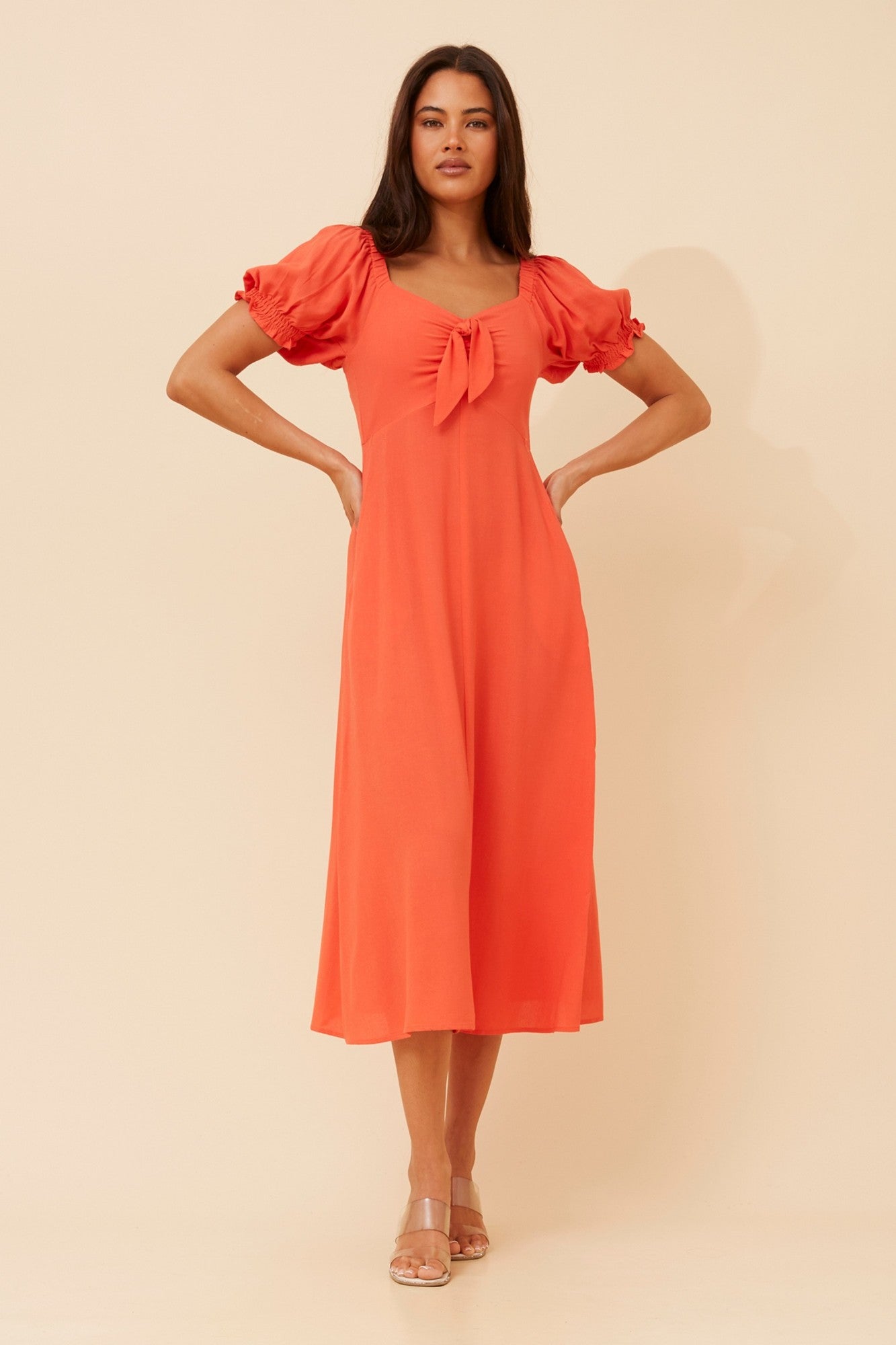FAITH BOW FRONT DRESS (Jade)
