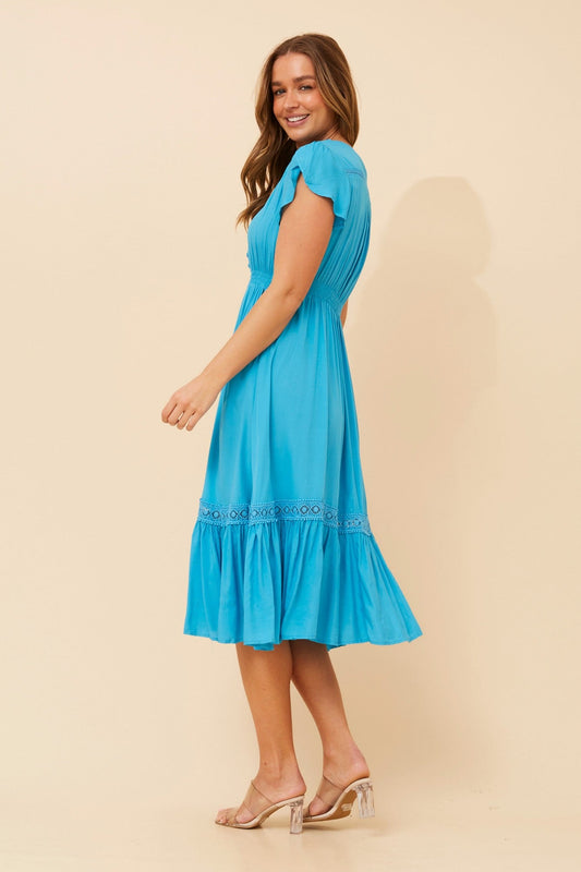 MOROCCO MIDI DRESS (Magenta)