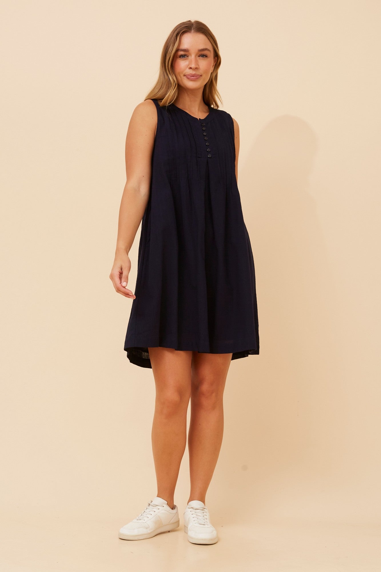 RAIZEL SOLID DRESS (Navy)