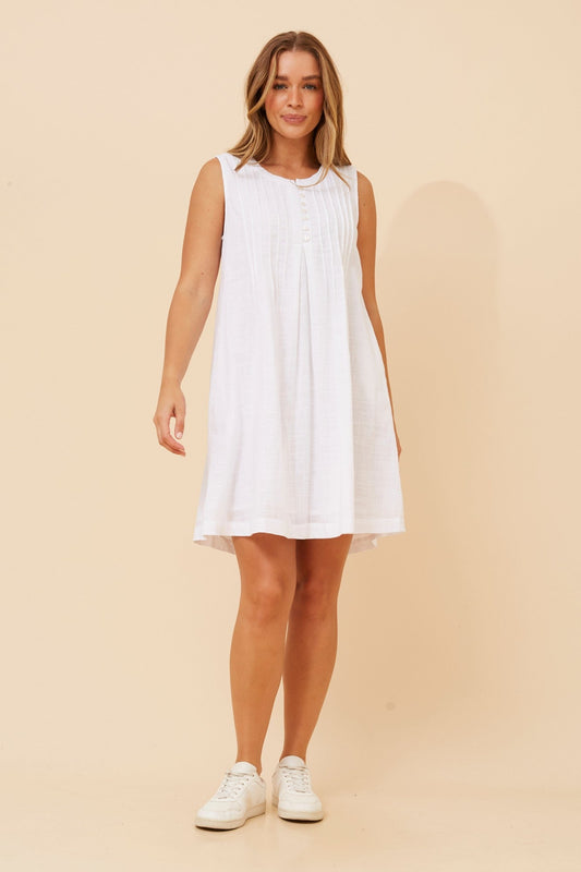 Image of Dresses. Product name - RAIZEL SOLID DRESS in Navy colour by brand - MYSTIC MONSOON