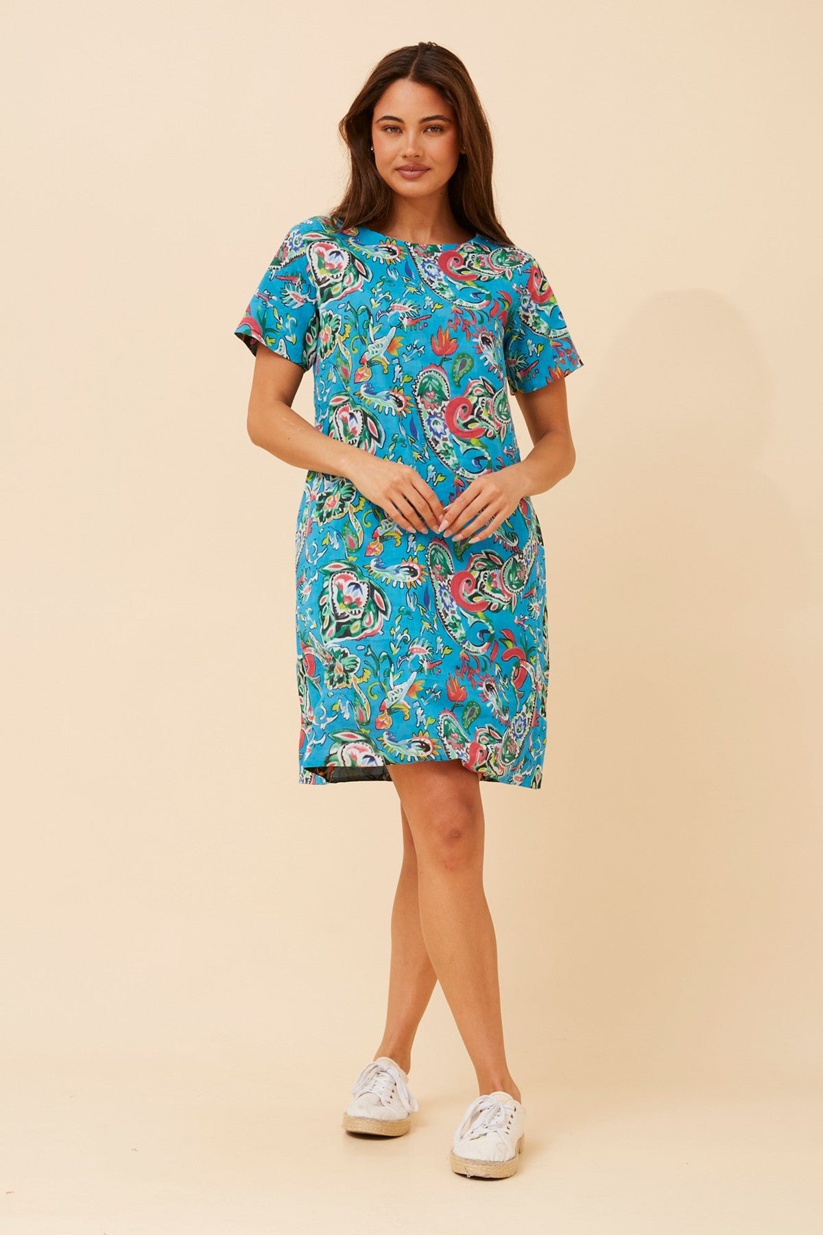 SHARVARI REVERSIBLE SHIFT DRESS (Multi)