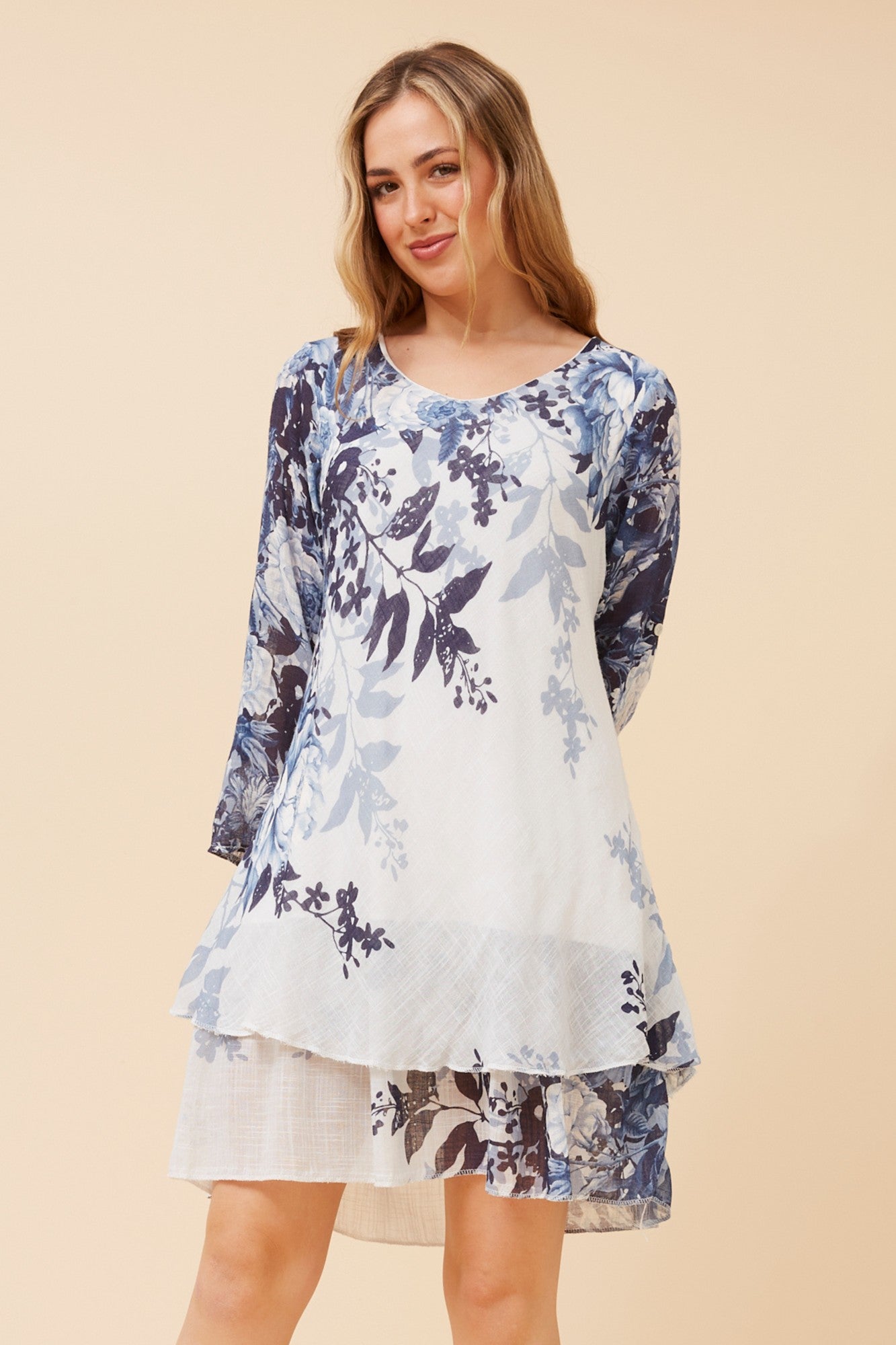 DONISA FLORAL DRESS (Blue)