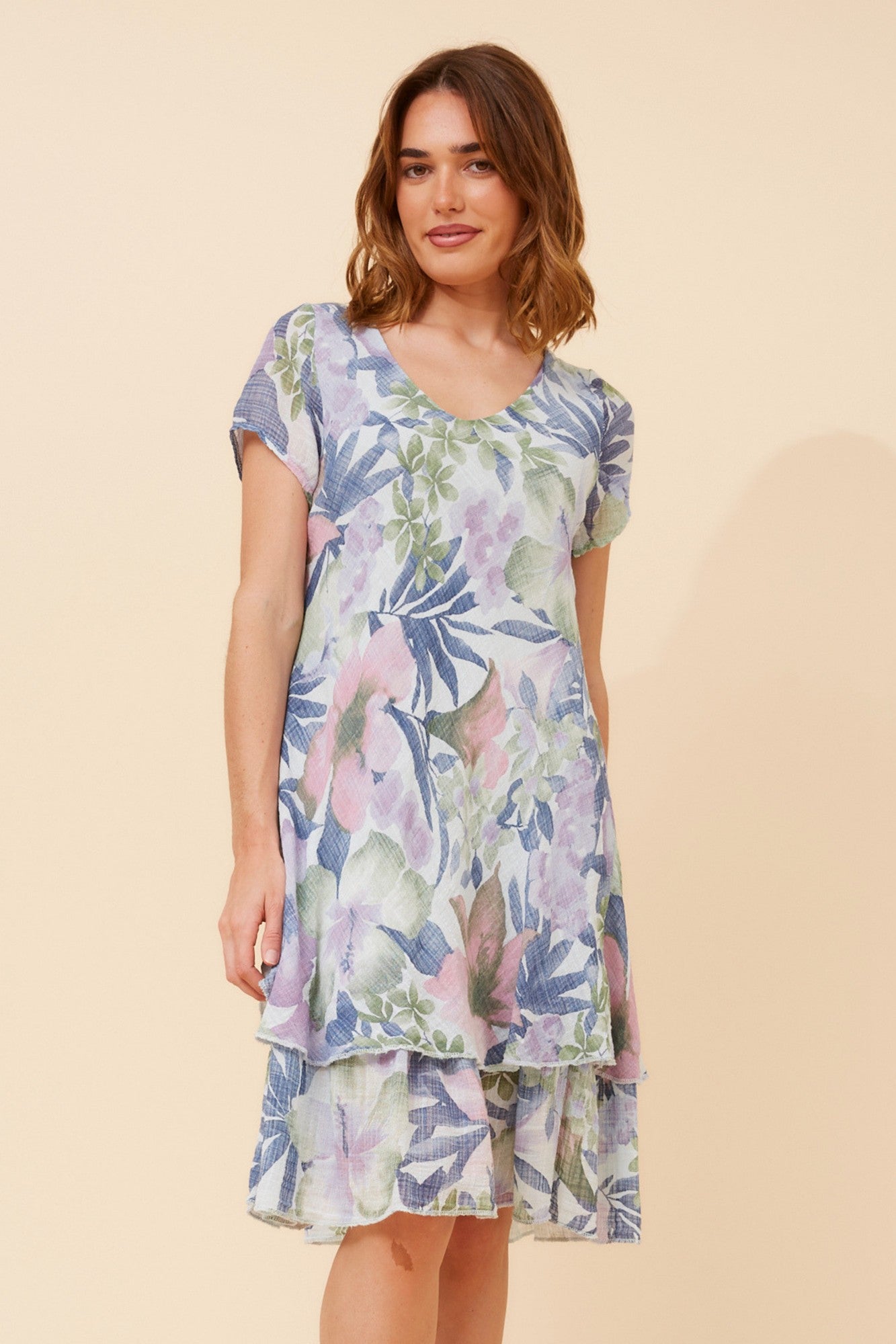 ELECTRA FLORAL DRESS (Blue)