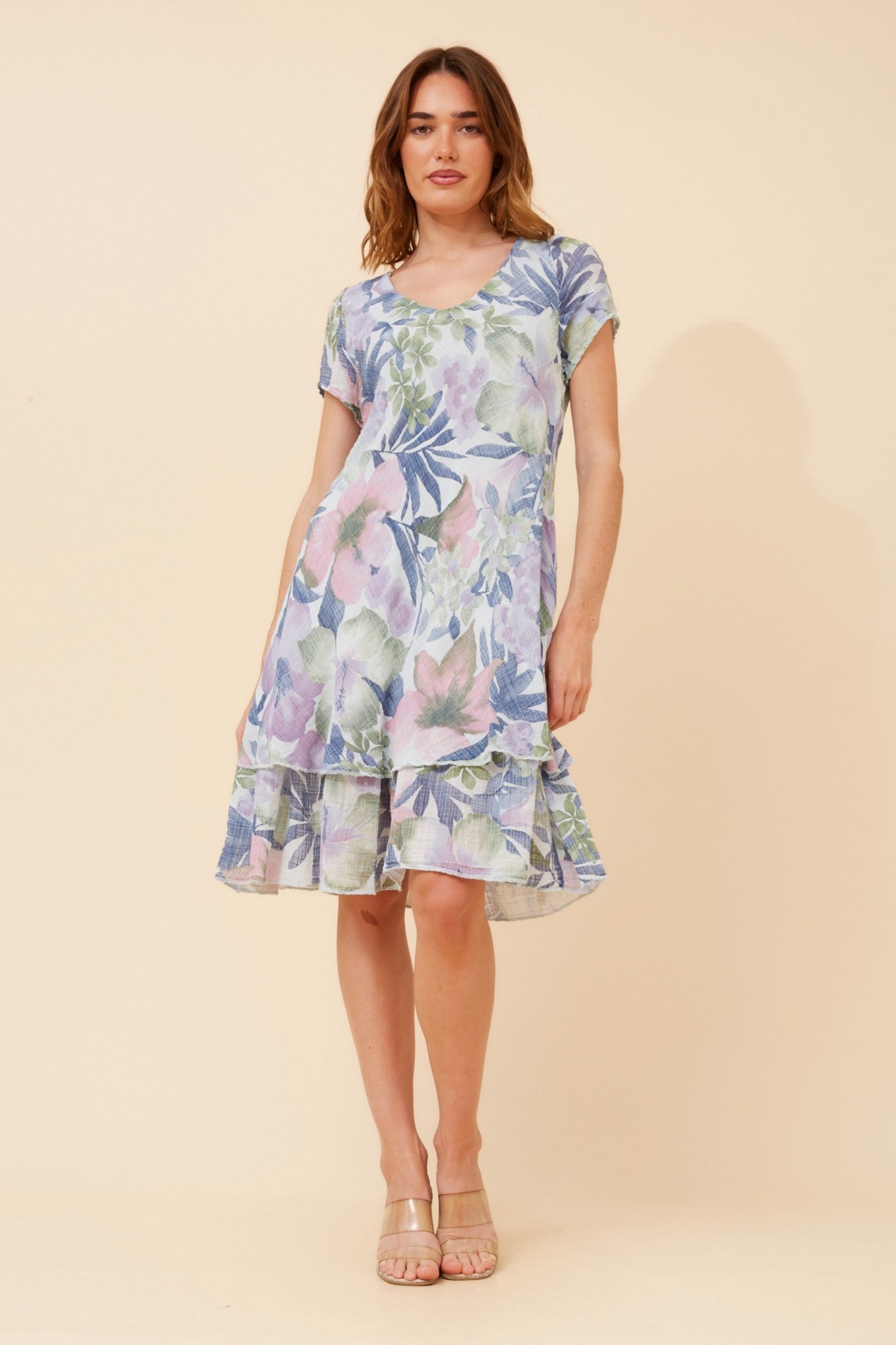 ELECTRA FLORAL DRESS (Blue)