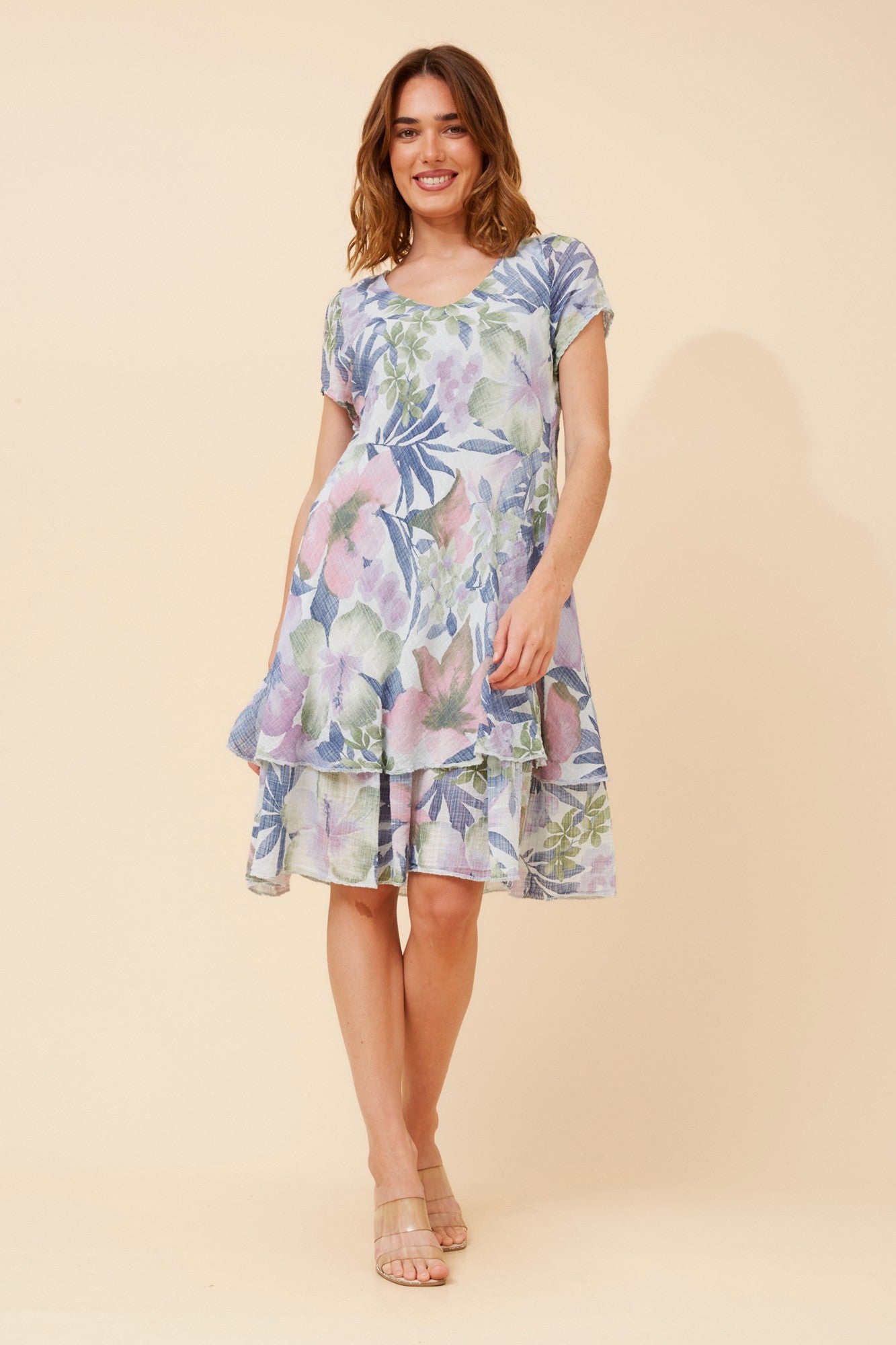 ELECTRA FLORAL DRESS (Blue)