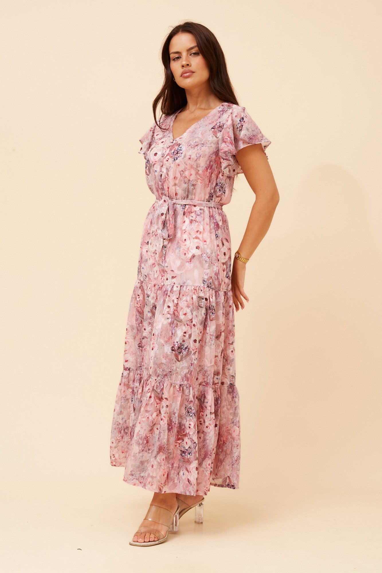 YASMIN FLORAL MAXI DRESS (Pink)