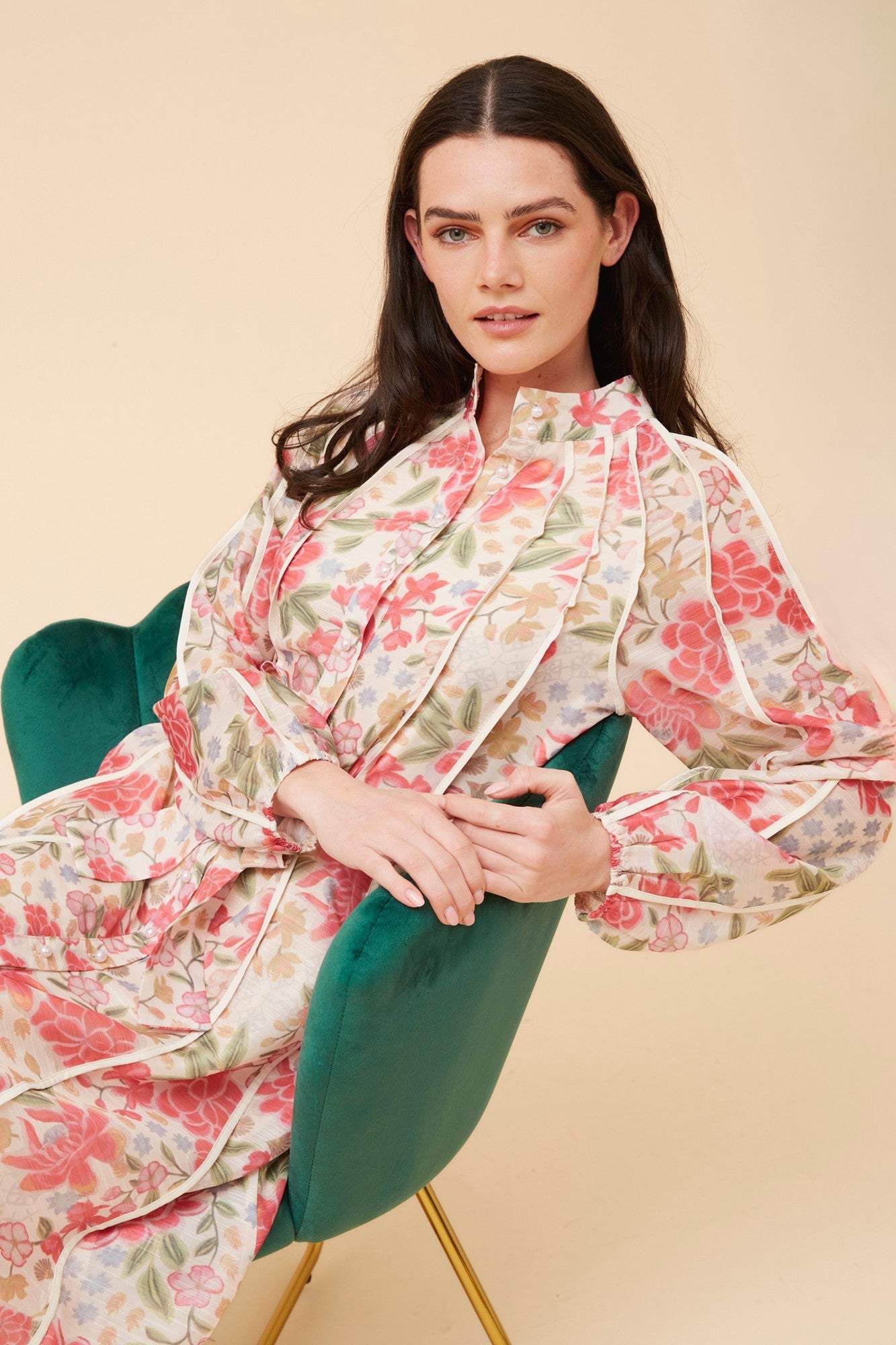 WYNTER FLORAL MAXI DRESS (Multi Pink)