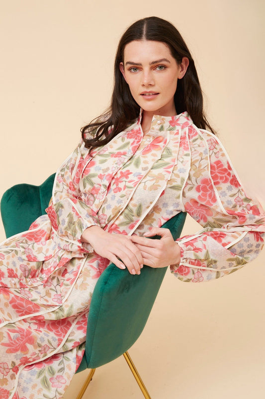 WYNTER FLORAL MAXI DRESS (Multi Pink)