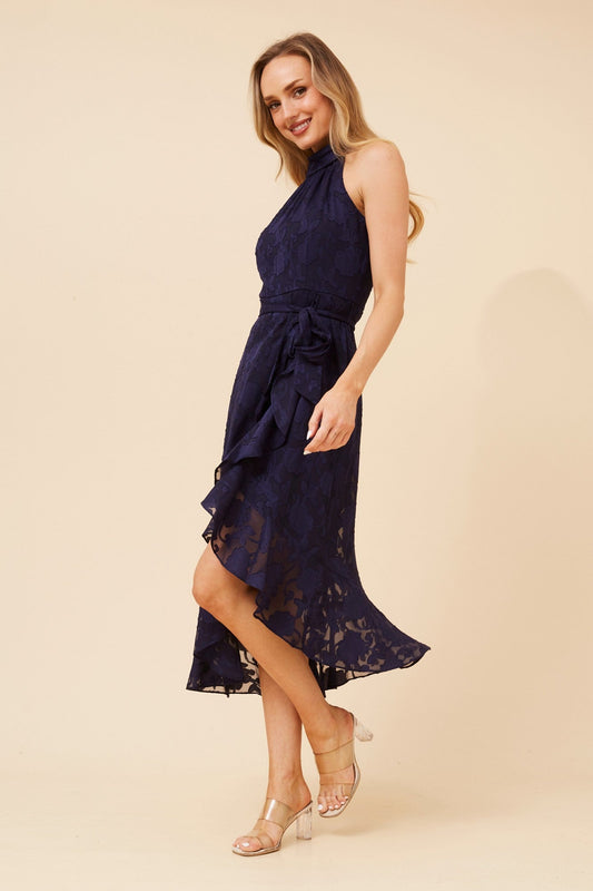 Caroline Morgan Australia RIO FLORAL MIDI DRESS (Navy)