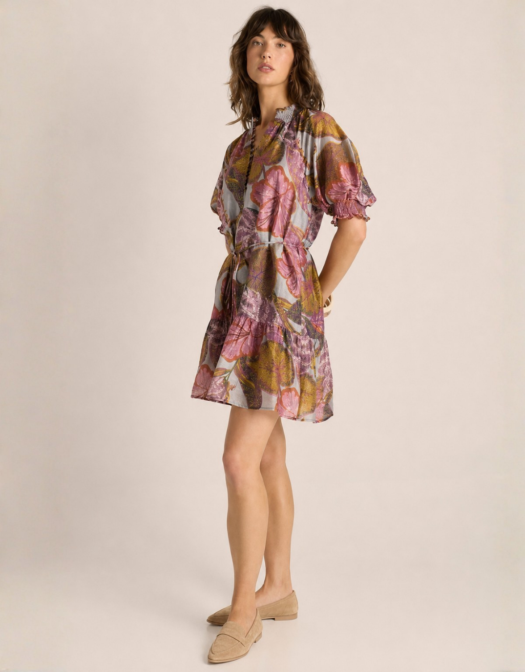 Fate and Becker Daria Dress (Leaf Print)