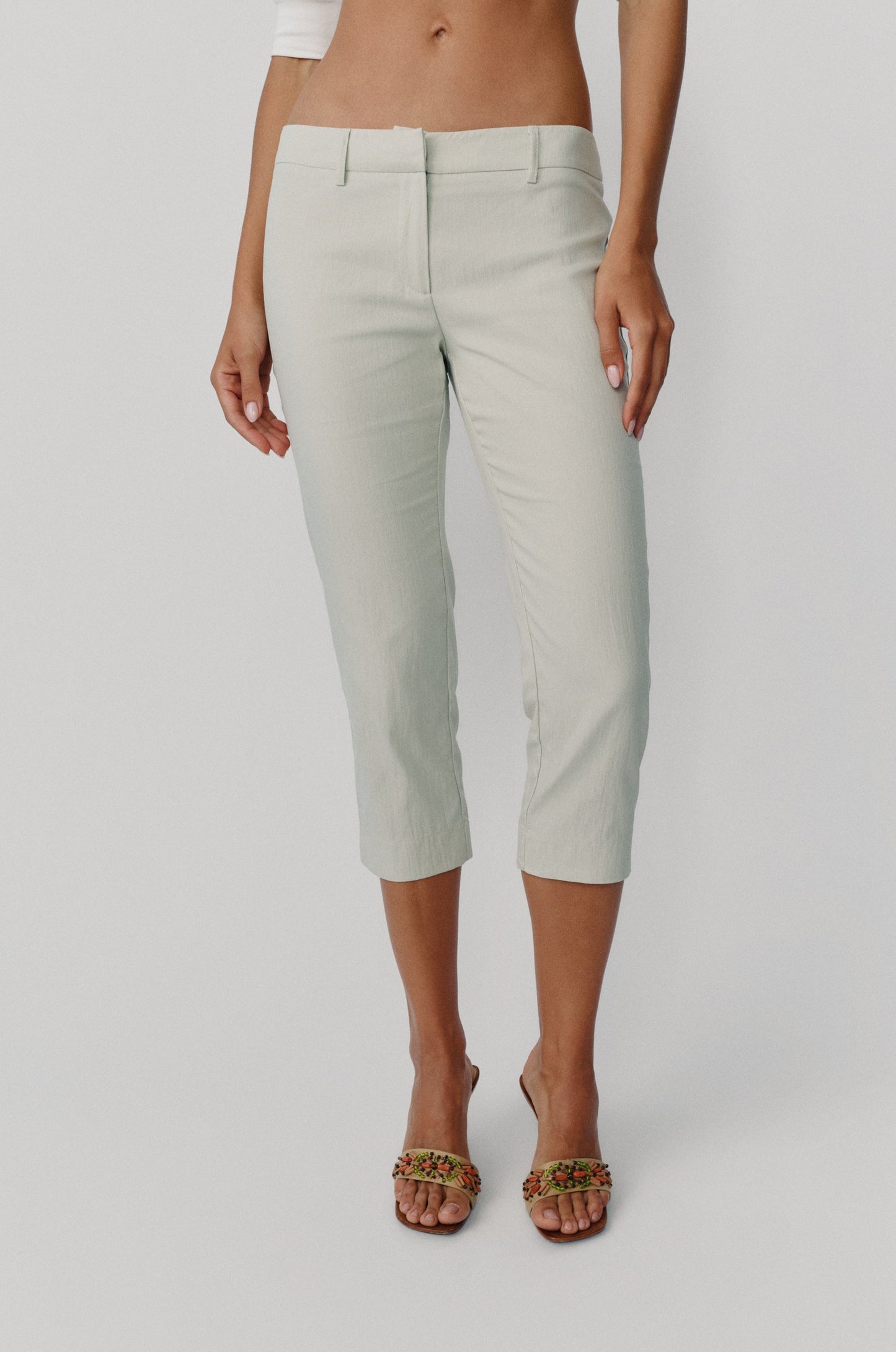 Davis Capri Pants (Dusty Sage)