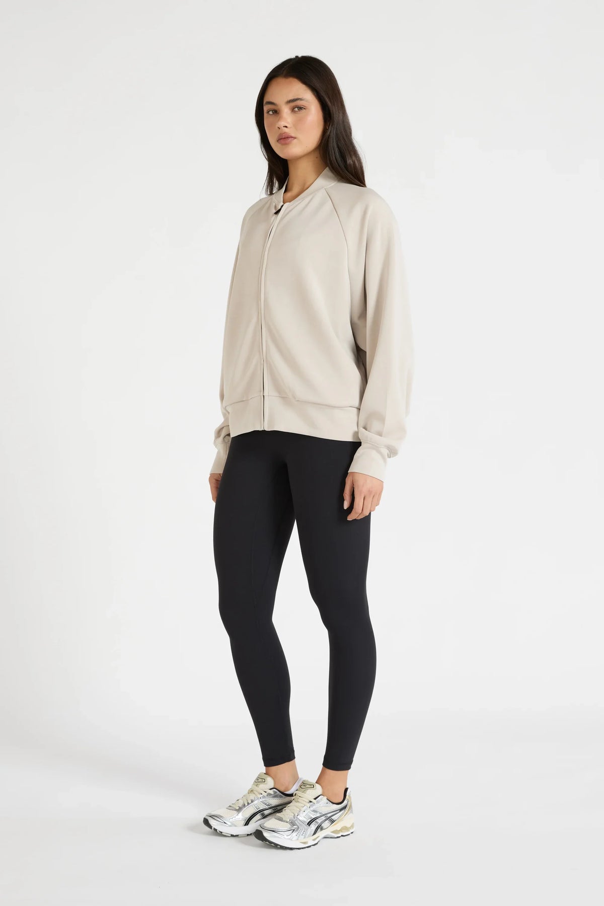 Soft Luxury Bomber Jacket (Stone)