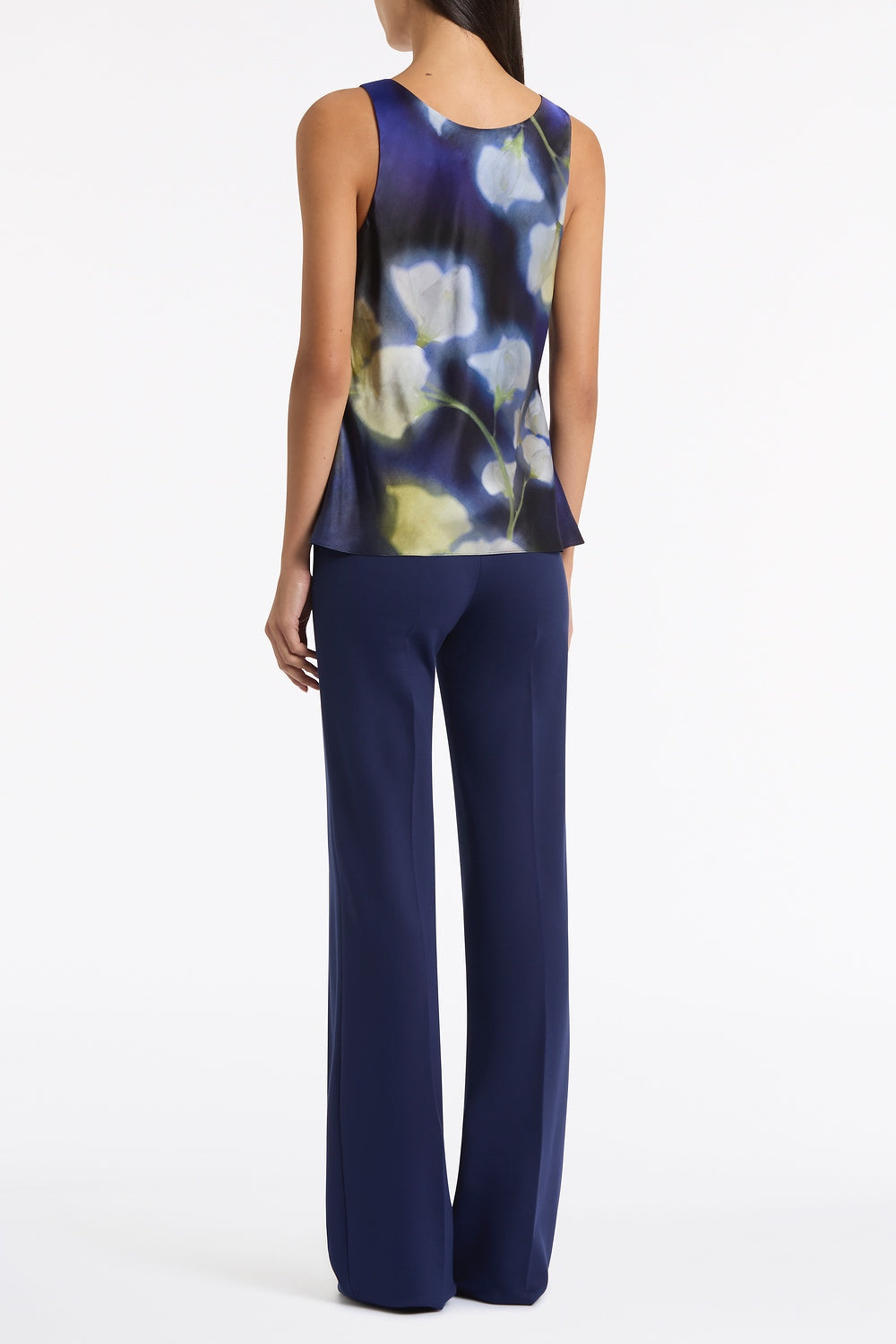 Carla Zampatti Deep Ponte Wide Leg Pant (Blue)