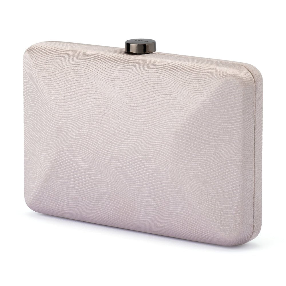 Olga Berg DELIA Textural Clutch (Champagne)