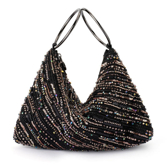 Olga Berg DION Ring Handle Bag (Bronze)