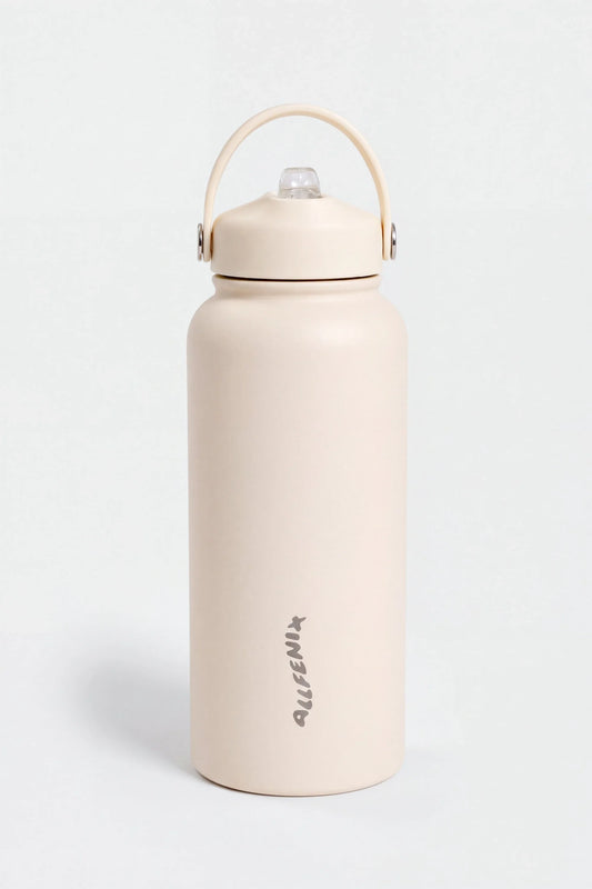 Image of Water Bottles. Product name - ALLFENIX 1L Water Bottle in Bone colour by brand - All Fenix