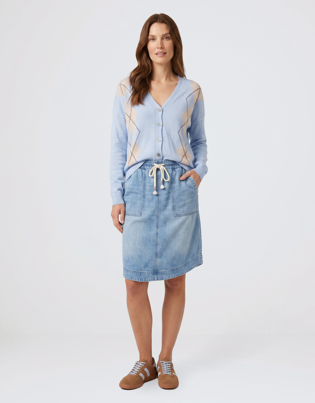 Italian Star Driver Cardi (Blue)