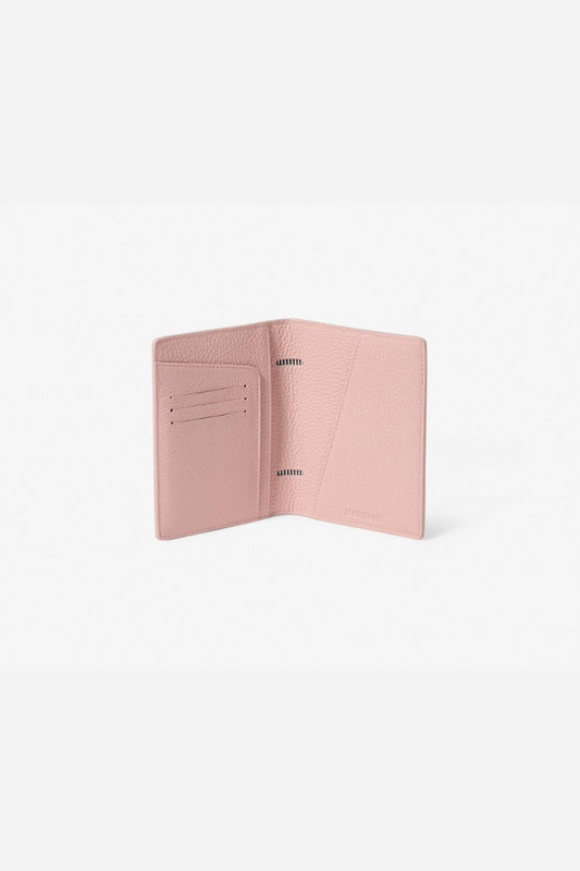 Image of Badge & Pass Holders. Product name - EARLE PASSPORT HOLDER BLUSH in Blush colour by brand - KINNON