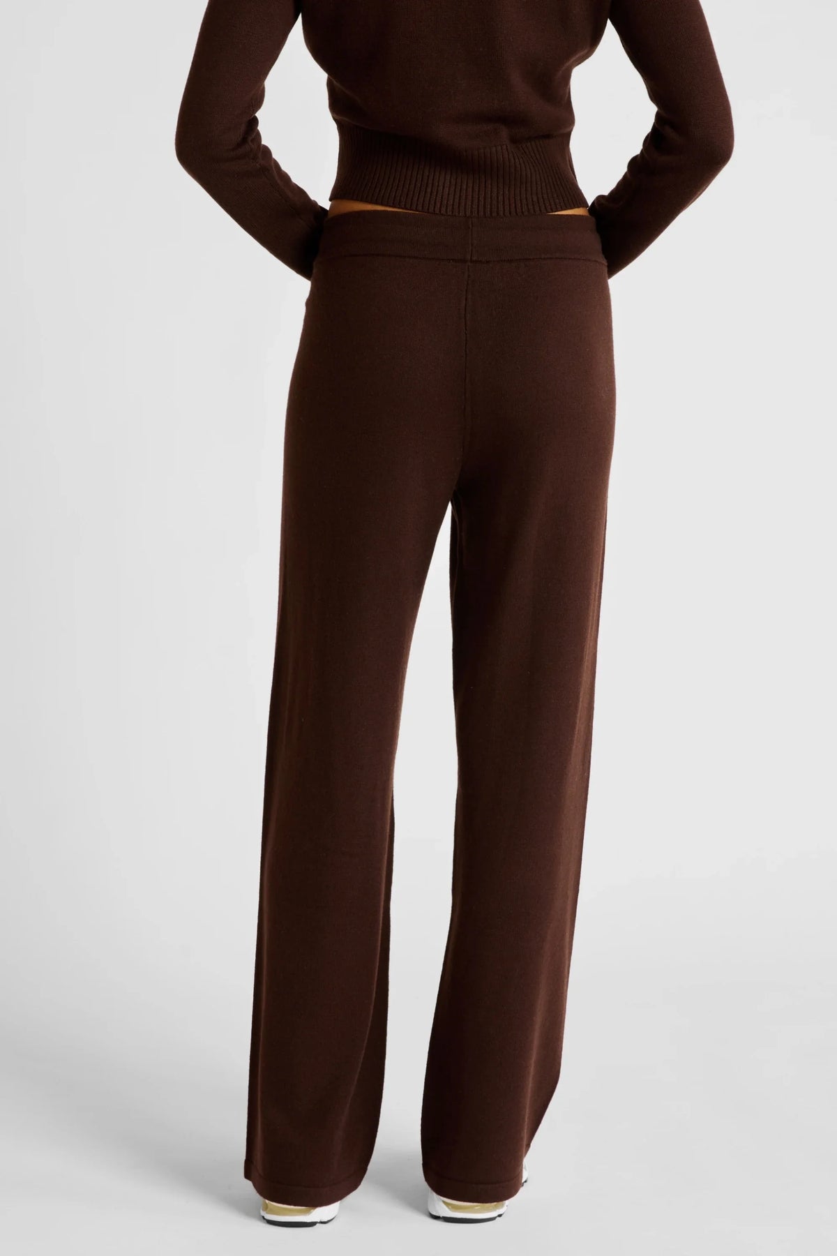 Wide Leg Knit Pant (Espresso)