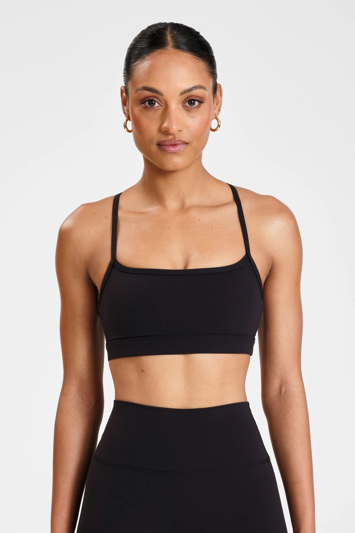 Image of Activewear. Product name - ALLFENIX CloudCore Y-Back Sports Bra in Black colour by brand - All Fenix