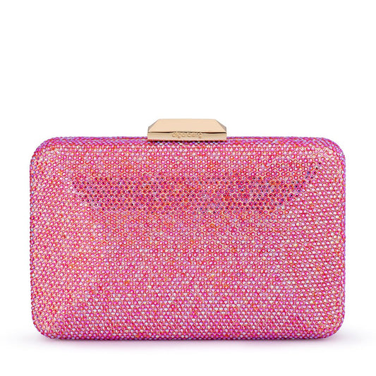 Olga Berg EDITH Iridescent Clutch (Pink)