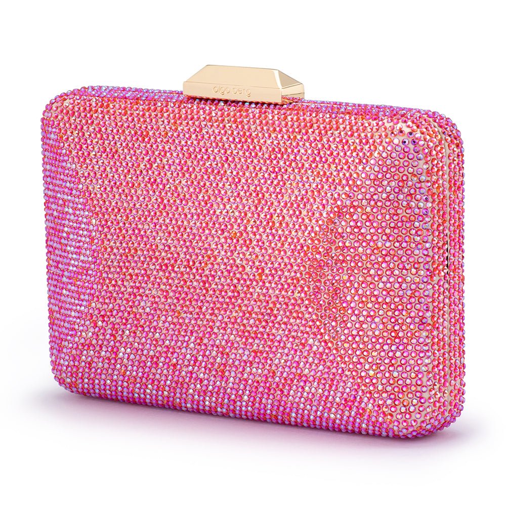 Olga Berg EDITH Iridescent Clutch (Pink)
