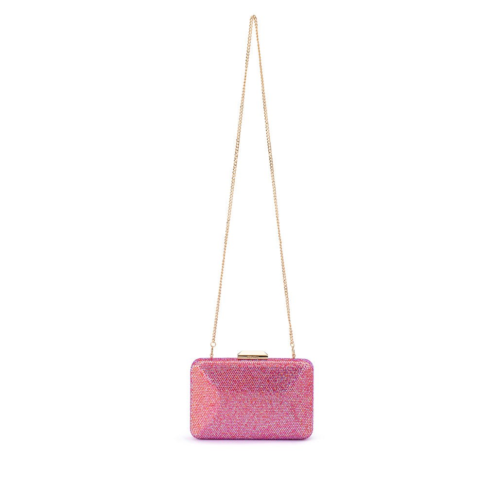 Olga Berg EDITH Iridescent Clutch (Pink)