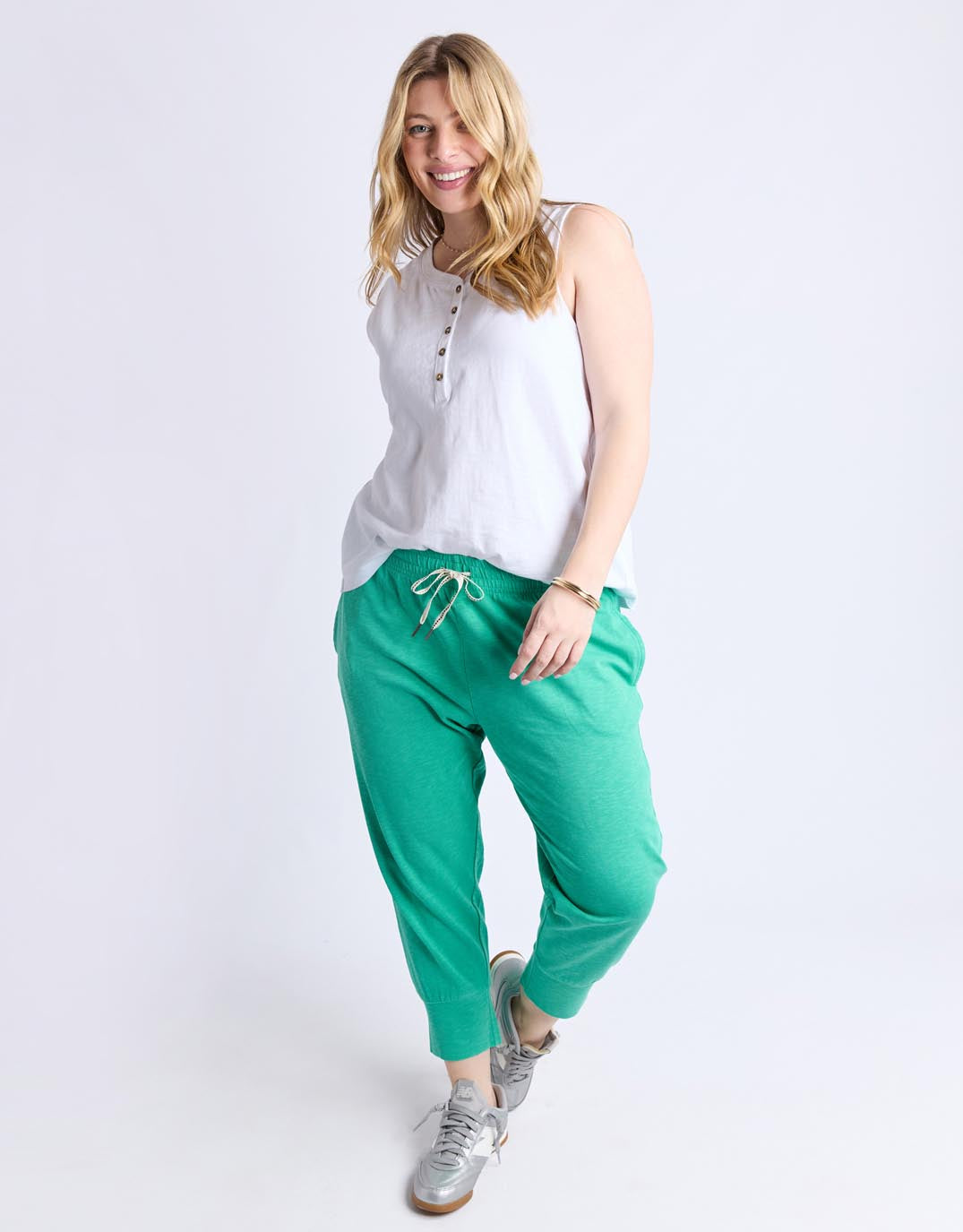 Elm 3/4 Brunch Pant (Gumdrop Green)