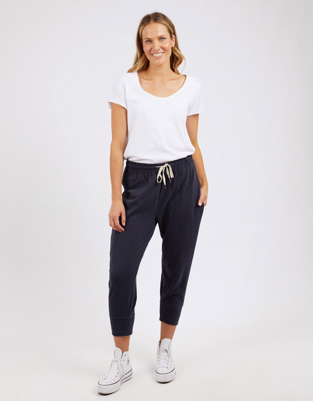 Elm 3/4 Brunch Pants (Navy)