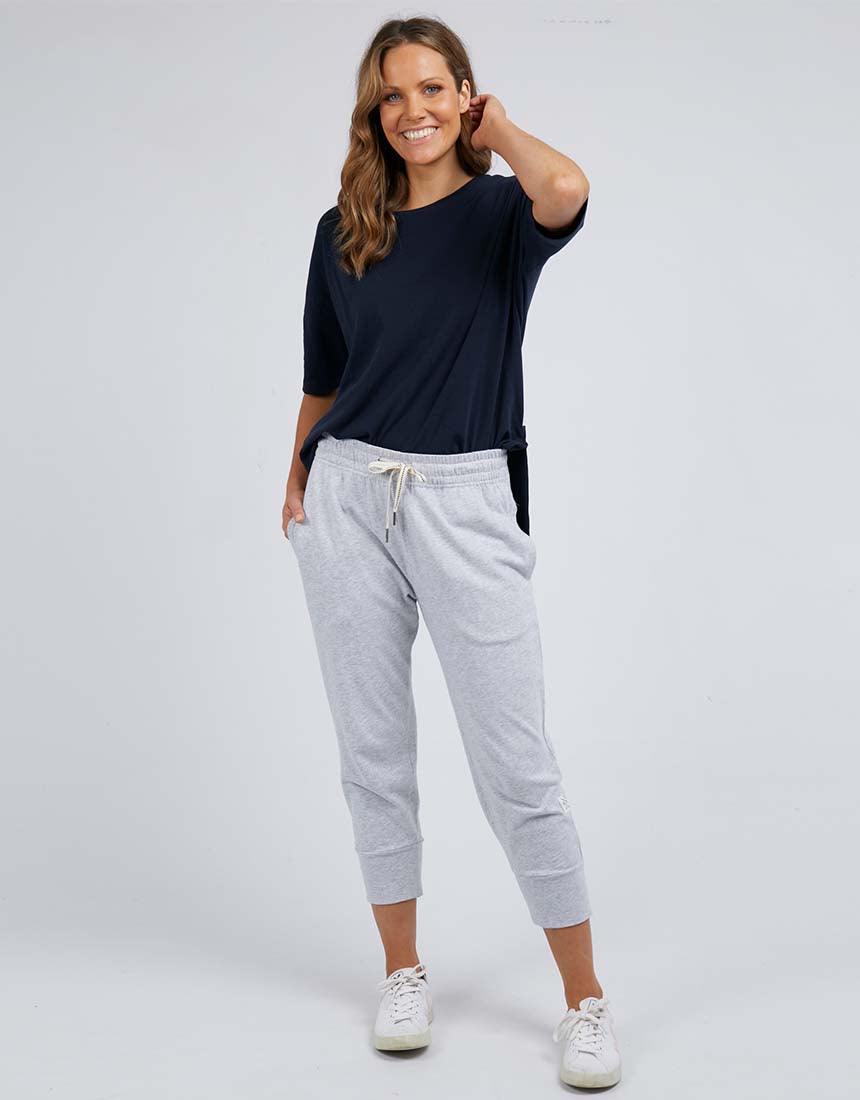 Elm 3/4 Brunch Pants (Grey Marle)