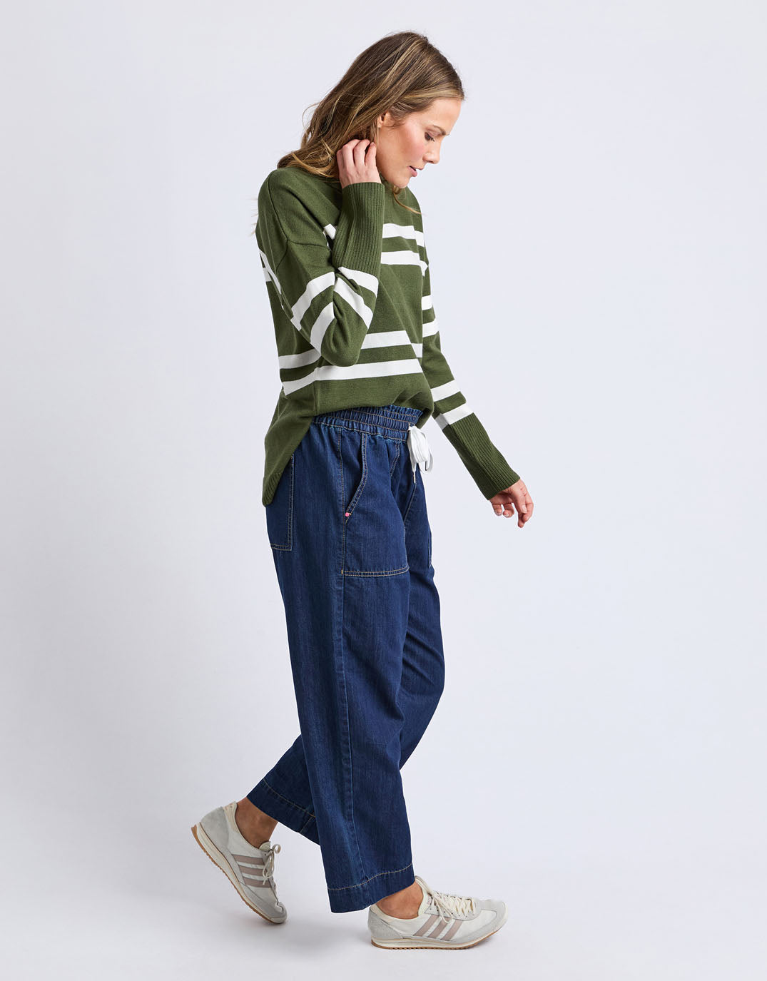 Elm Allison Crew (Deep Depths Stripe)