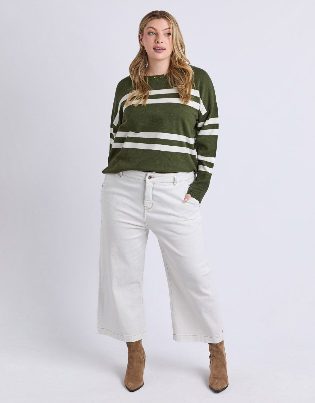 Elm Allison Crew (Deep Depths Stripe)