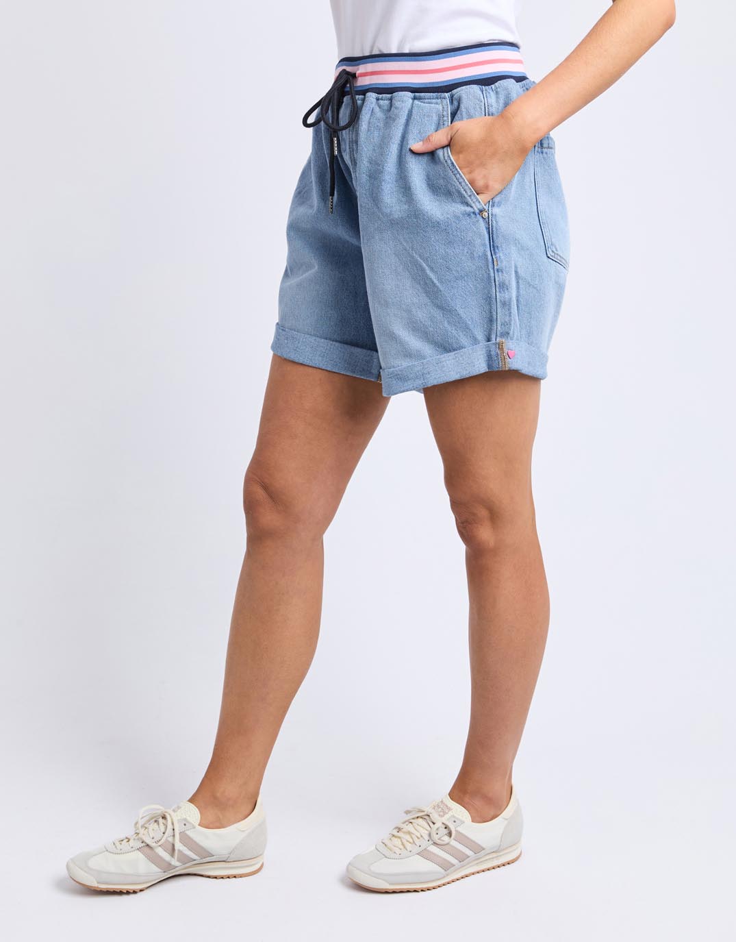 Elm Bodhi Denim Short (Mid Blue Wash)