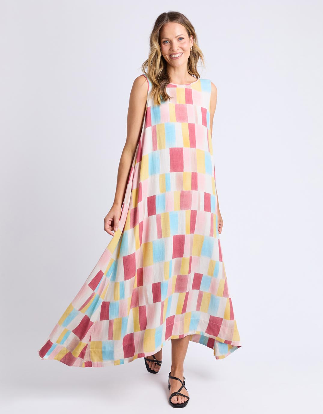 Image of Dresses. Productname: Cinque Dress - in Terre Print colour by brand - Elm