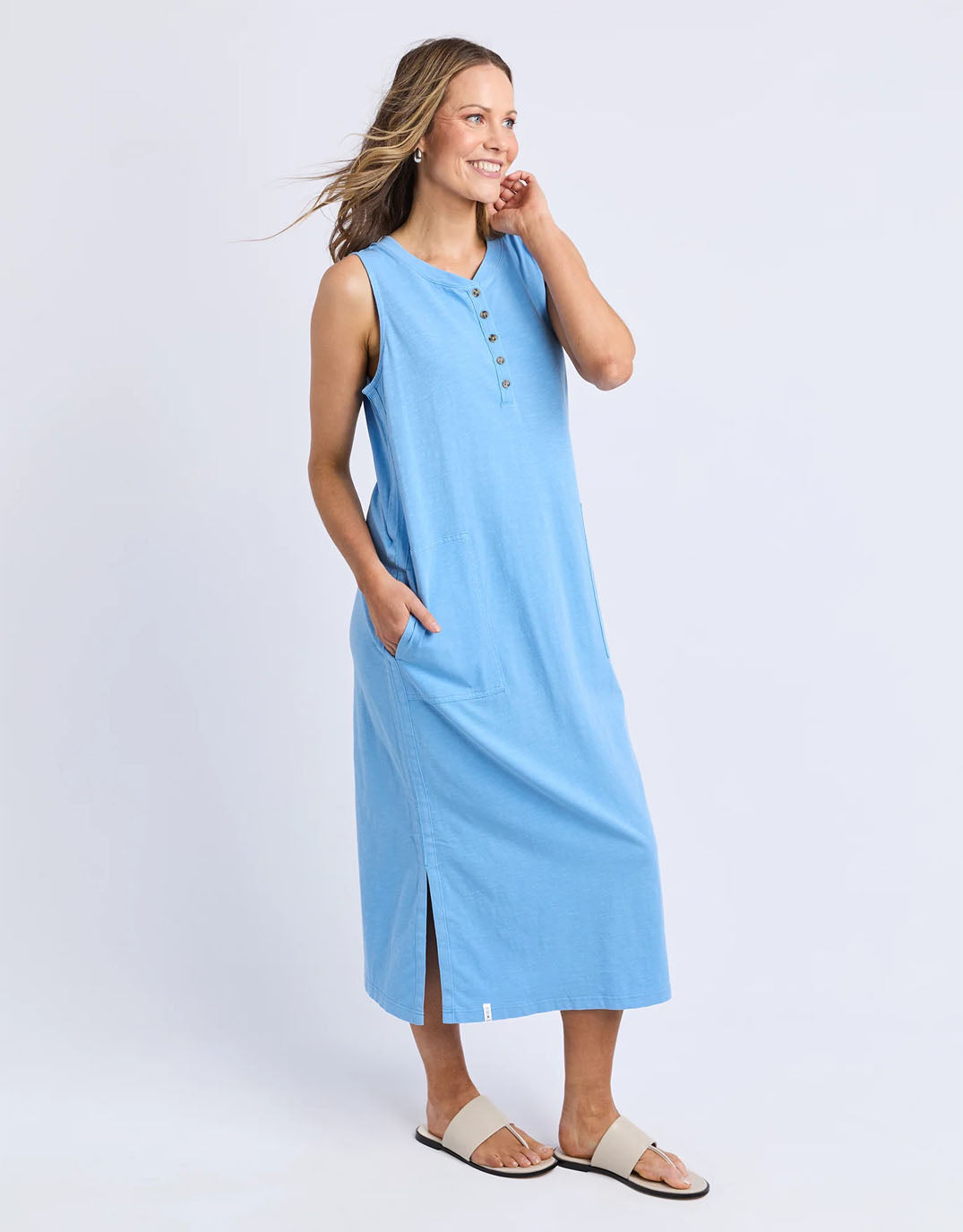 Elm Elysian Dress (Azure Blue)