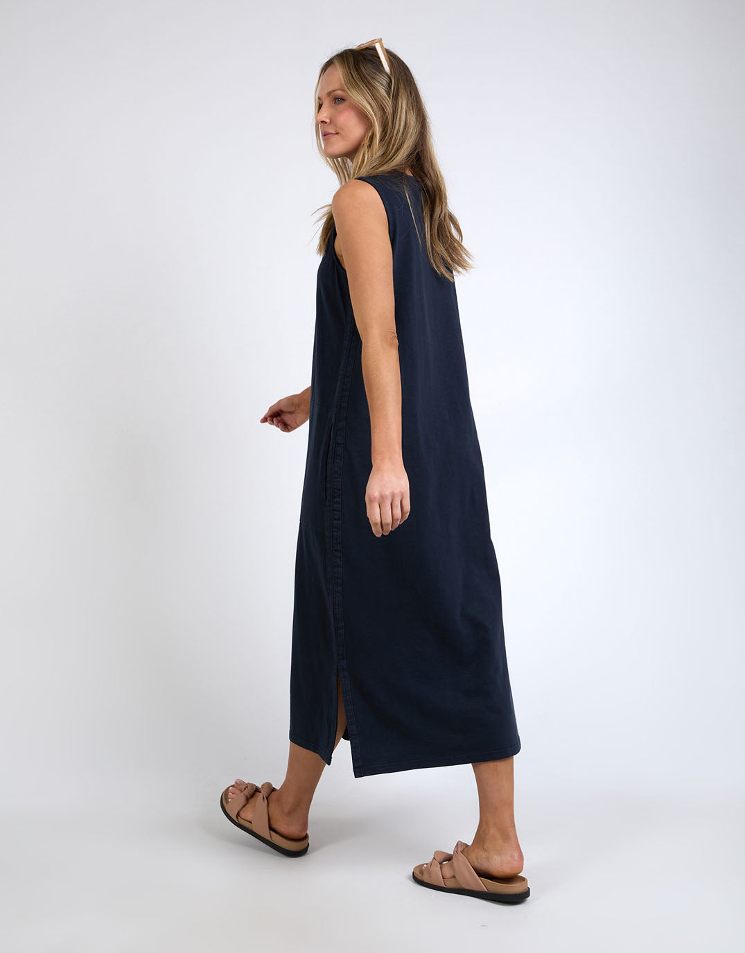 Elysian Dress - (Navy)