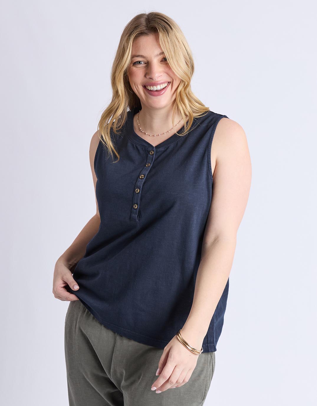 Elysian Tank - (Navy)