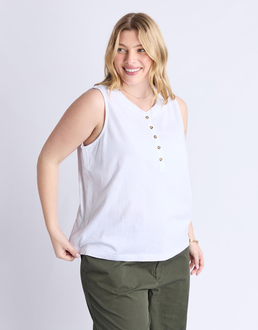 Elm Elysian Tank (White)