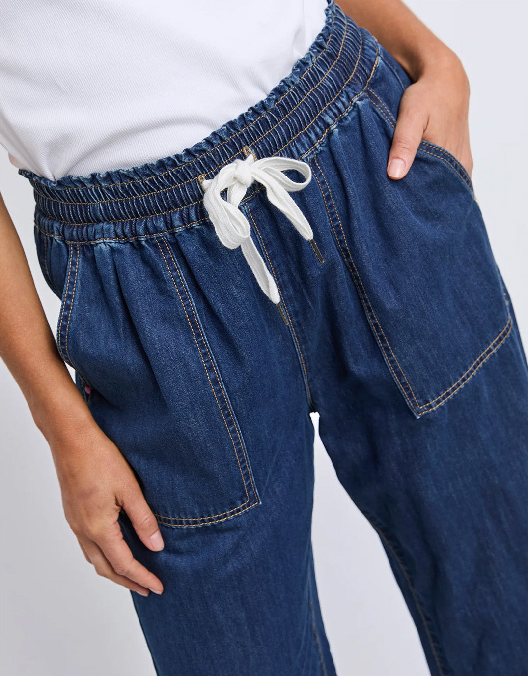 Elm Greta Slim Leg Denim Pant Sapphire (Blue)