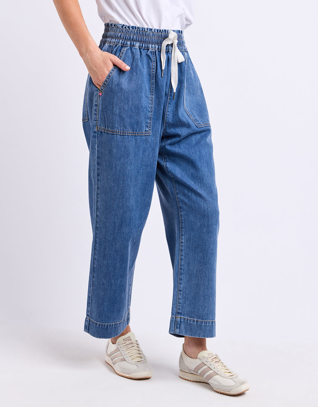 Elm Greta Slim Leg Pant (Blue)