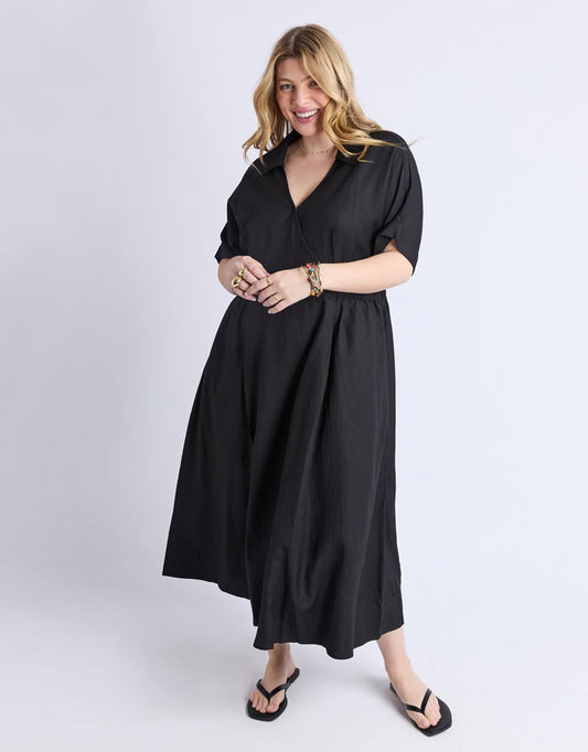 Image of Dresses. Productname: Hillary Dress - in Black colour by brand - Elm