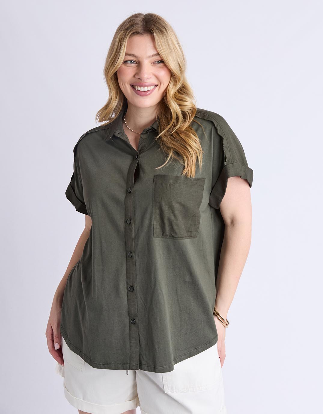 Elm Locket Shirt (Khaki)
