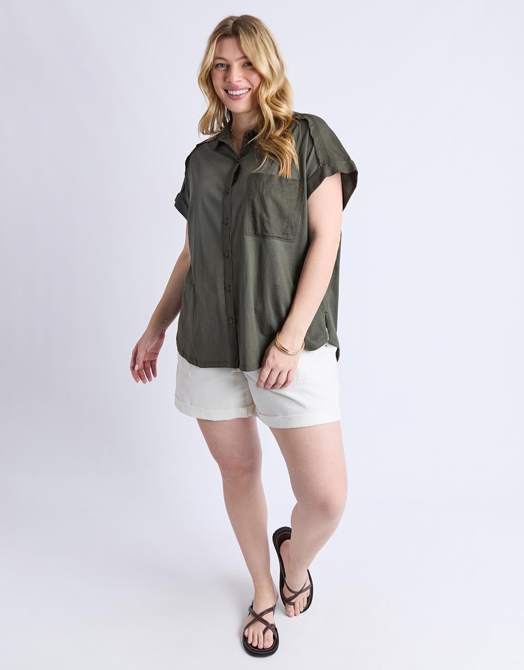 Elm Locket Shirt (Khaki)