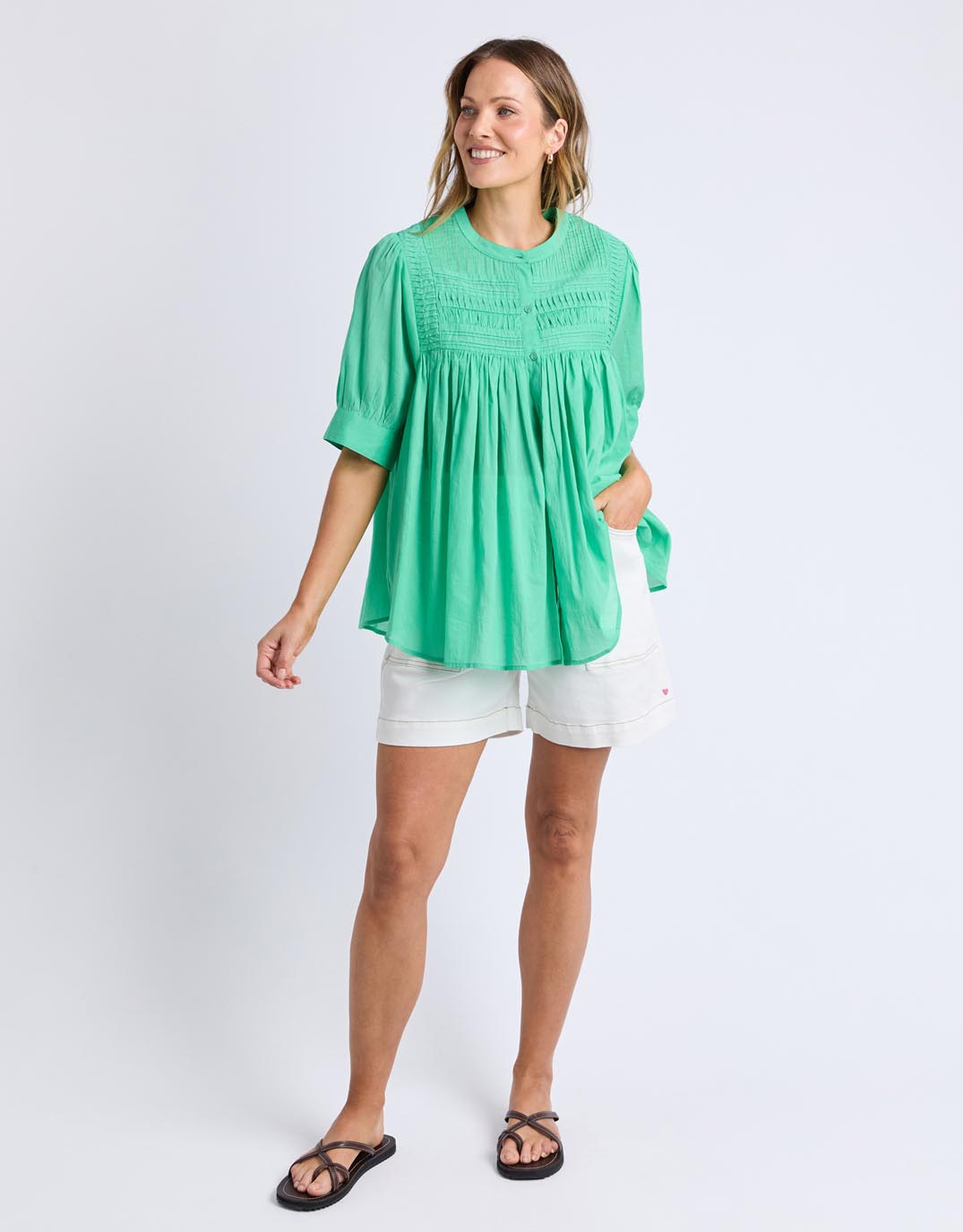 Elm Monty Short Sleeve Shirt (Gumdrop Green)