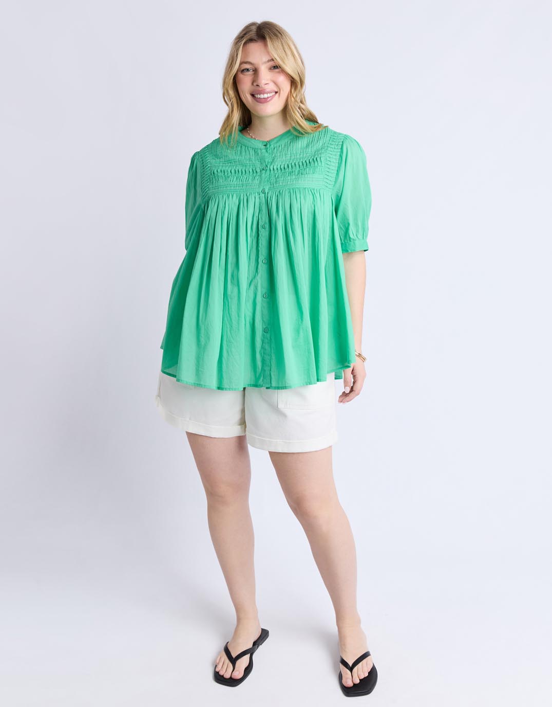 Elm Monty Short Sleeve Shirt (Gumdrop Green)