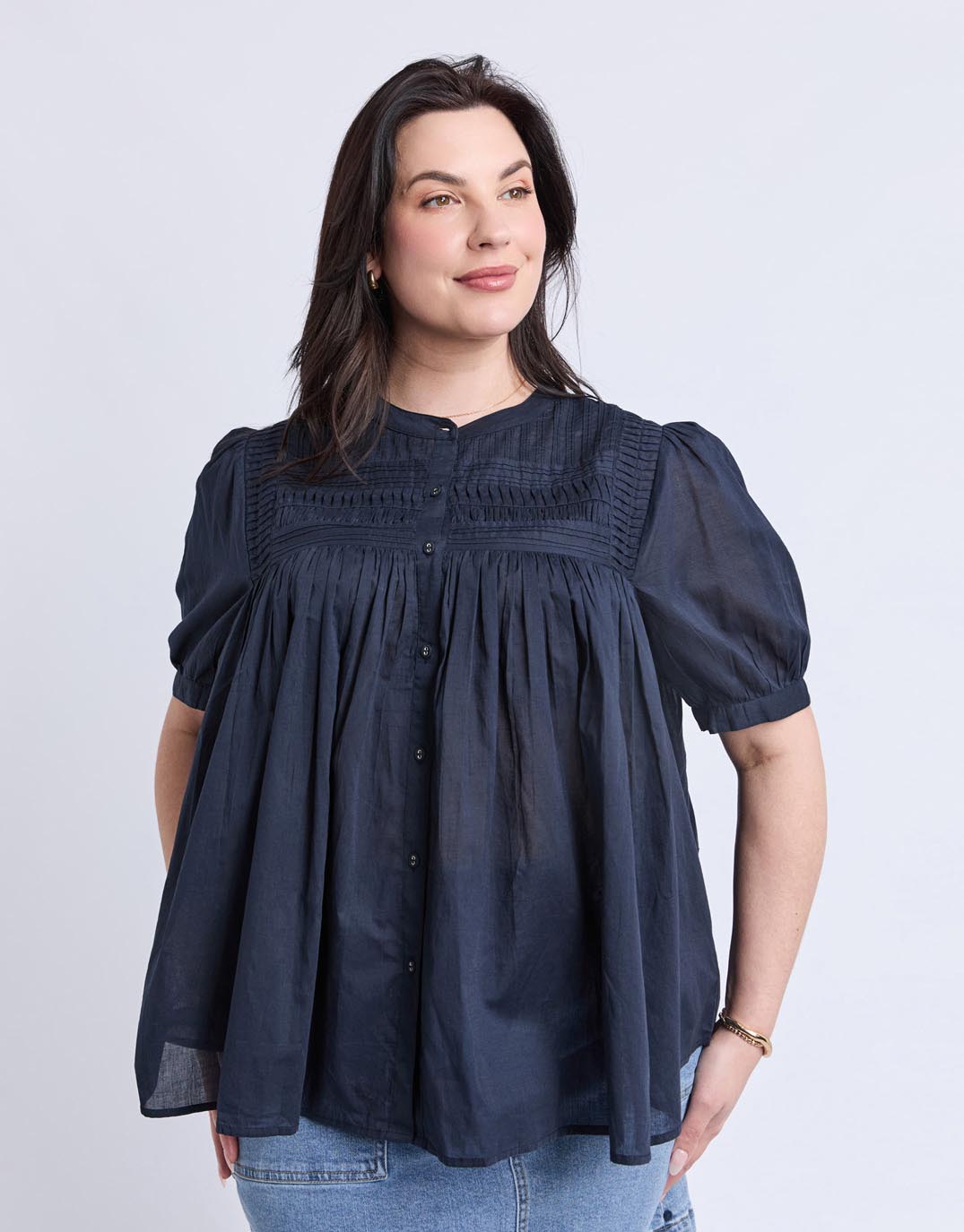 Elm Monty Short Sleeve Shirt (Navy)