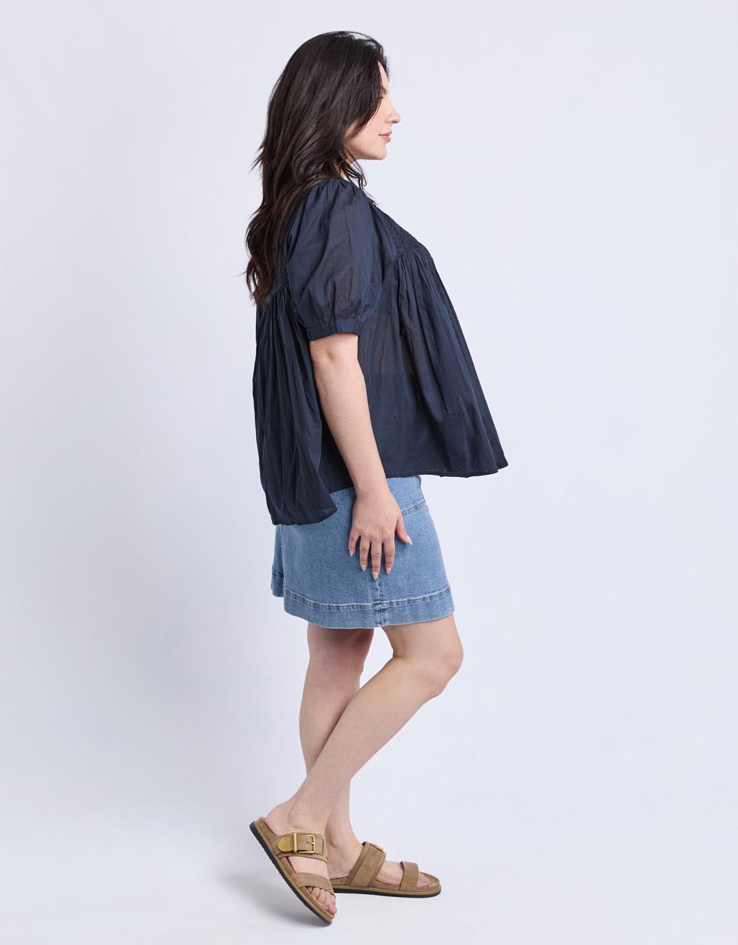 Elm Monty Short Sleeve Shirt (Navy)