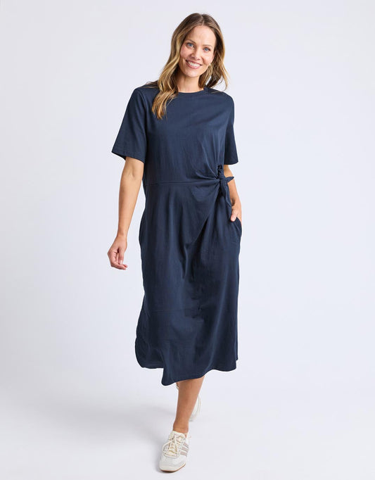Image of Dresses. Productname: Picnic Dress - in Navy colour by brand - Elm
