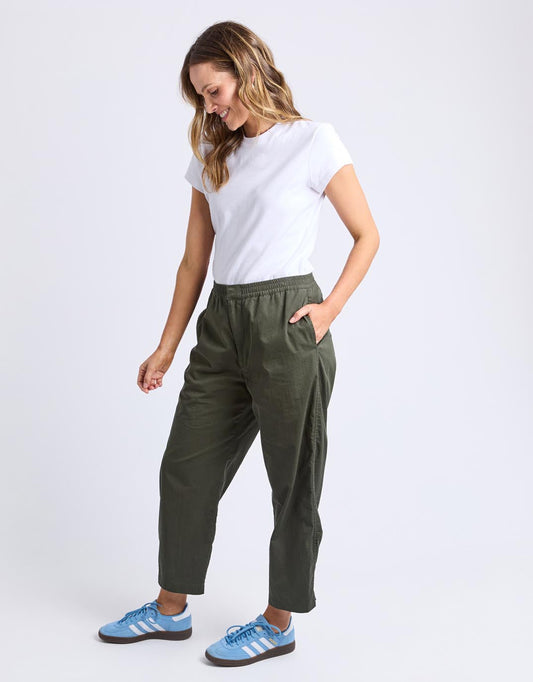 Relaxed Ankle Pant - (Khaki)